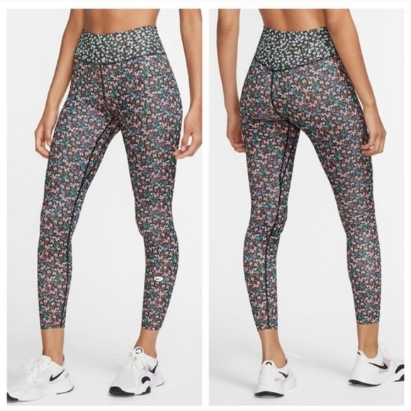 Nike Pants - Nike One Drift 7/8 Tights Floral Leggings 2X T2